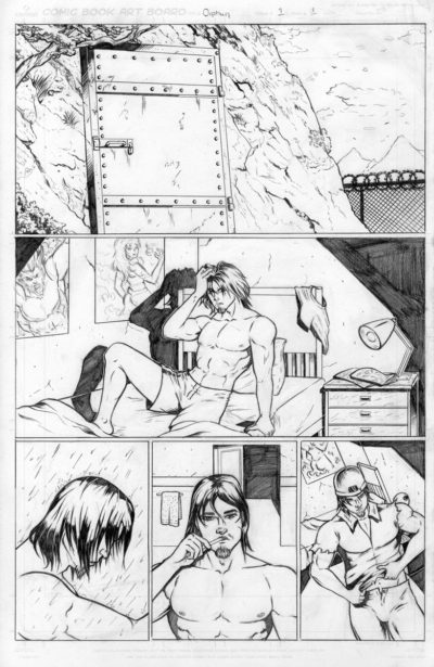 First page of the Orphan Comic book "The Beginning". Created by Brandon McDaniel.