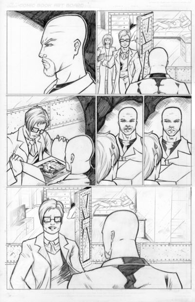 Seventh page of the Orphan Comic book "Origin". Created by Brandon McDaniel.